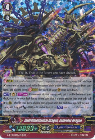 Interdimensional Dragon, Faterider Dragon - G-BT02/005EN - RRR