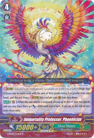 Immortality Professor, Phoeniciax - G-BT02/033EN - R