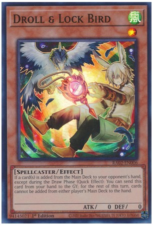 Droll & Lock Bird (alt. art) - RA02-EN006 - Secret Rare