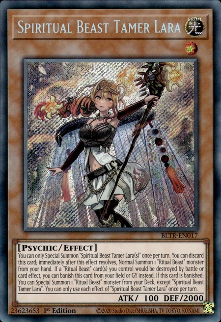 Spiritual Beast Tamer Lara - BLTR-EN017 - Secret Rare - Duelshop