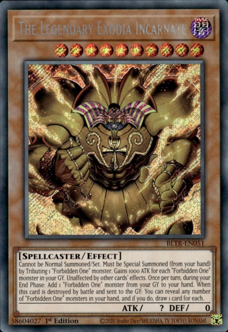 The Legendary Exodia Incarnate - BLTR-EN051 - Secret Rare - Duelshop