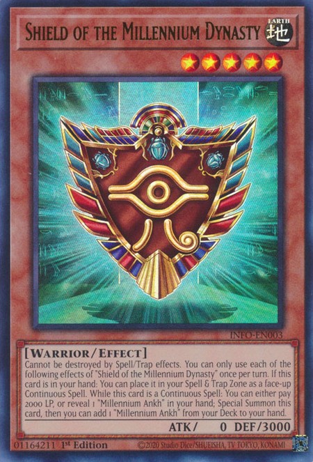 【ARS10】千年の盾 Millennium Shield ウルトラ 遊戯王 Shield of the Millennium Dynasty - INFO-EN003 - Ultra Rare - Duelshop