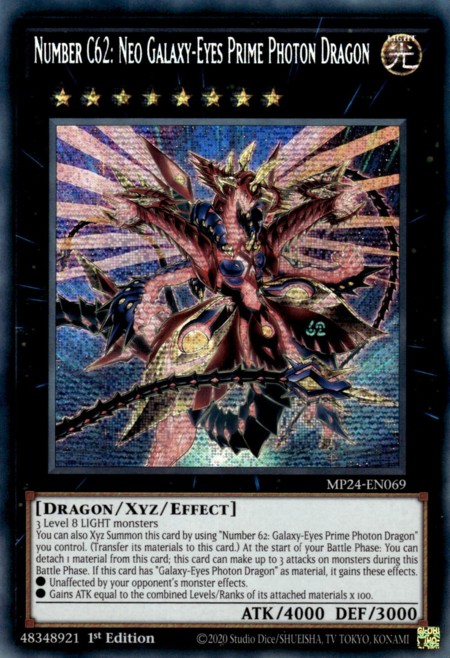 Number C62: Neo Galaxy-Eyes Prime Photon Dragon - MP24-EN069