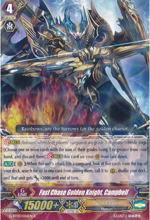 Fast Chase Golden Knight, Cambell - G-BT03/026EN - R
