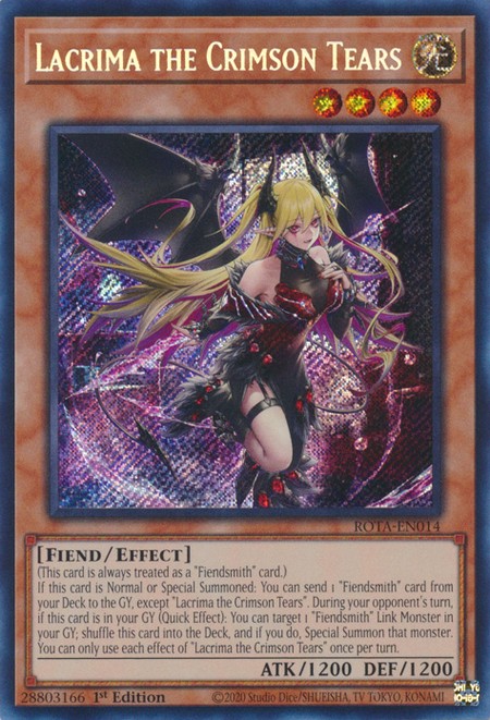 LACRIMA/CRIMSON TEARS トレーディングカード Lacrima the Crimson Tears - ROTA-EN014 - Secret Rare - Duelshop