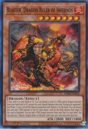 Blaster, Dragon Ruler of Infernos - RA03-EN010 - Secret Rare