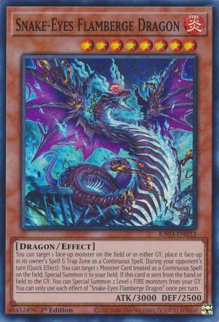 Snake-Eyes Flamberge Dragon - RA03-EN033 - Super Rare - Duelshop