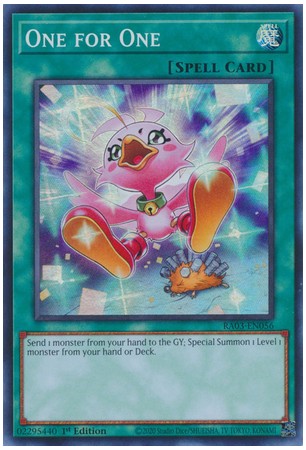 One for One (alt.art) - RA03-EN056 - Ultra Rare