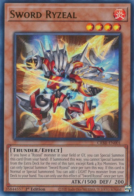 Sword Ryzeal - CRBR-EN001 - Ultra Rare - Duelshop