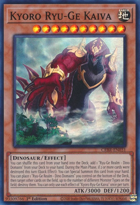 Kyoro Ryu-Ge Kaiva - CRBR-EN031 - Super Rare - Duelshop