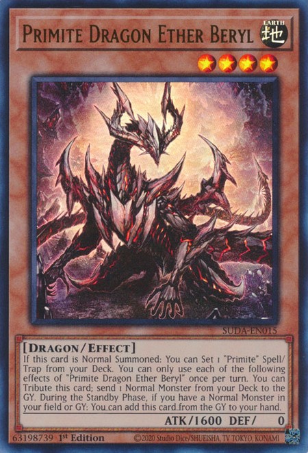 Primite Dragon Ether Beryl - SUDA-EN015 - Ultra Rare - Duelshop