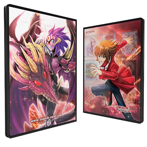 Pasta com 9 bolsos (180 cards) Oficial Konami - Jaden & Yubel