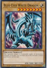Blue-Eyes White Dragon - SDWD-EN001 (Red Sparks Background) - Common