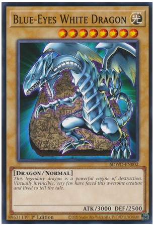 Blue-Eyes White Dragon - SDWD-EN002 (Tablet Background) - Common