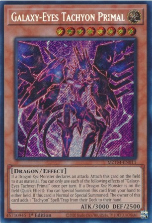 Galaxy-Eyes Tachyon Primal - MZTM-EN011 - Secret Rare