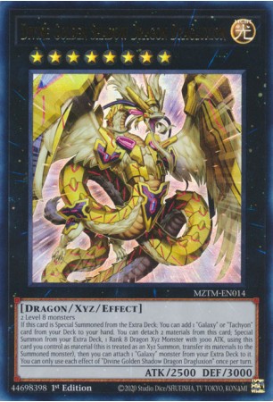 Divine Golden Shadow Dragon Dragluxion - MZTM-EN014 - Ultra Rare