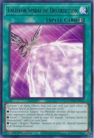 Tachyon Spiral of Destruction - MZTM-EN015 - Rare
