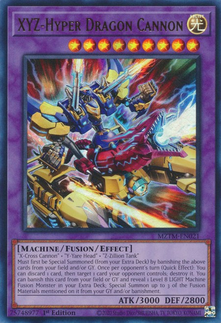 XYZ-Hyper Dragon Cannon - MZTM-EN021 - Ultra Rare - Duelshop