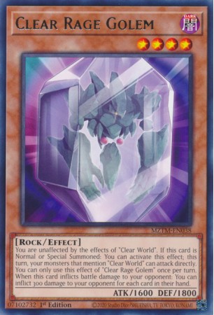 Clear Rage Golem - MZTM-EN038 - Rare