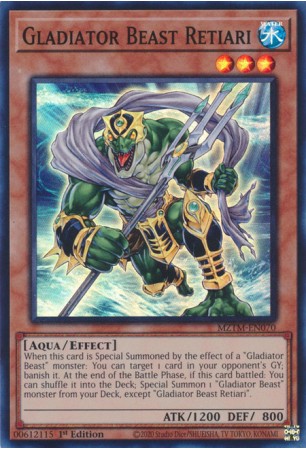Gladiator Beast Retiari - MZTM-EN070 - Super Rare