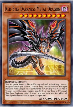 Red-Eyes Darkness Metal Dragon (alt. art) - RA04-EN003 - Quarter Century Secret Rare
