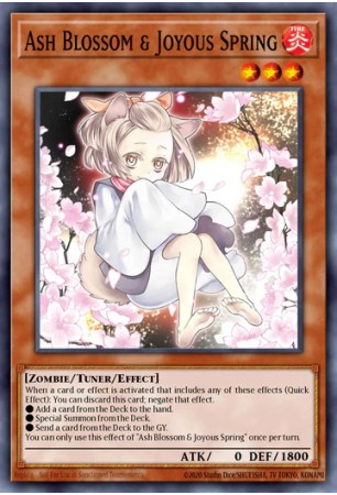 Ash Blossom & Joyous Spring (alt. art) - RA04-EN025 - Ultra Rare