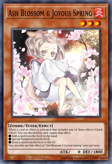 Ash Blossom & Joyous Spring (alt. art) - RA04-EN025 - Ultra Rare