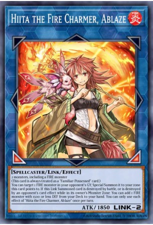 Hiita the Fire Charmer, Ablaze - RA04-EN074 - Secret Rare