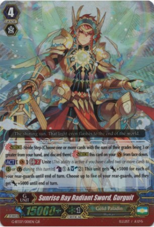 Sunrise Ray Radiant Sword, Gurguit - G-BT07/001EN - GR