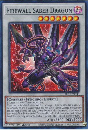 Firewall Saber Dragon - ALIN-EN038 - Super Rare