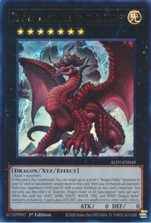 Disaster, Dragon Ruler of All Apocalypses - ALIN-EN049 - Ultra Rare