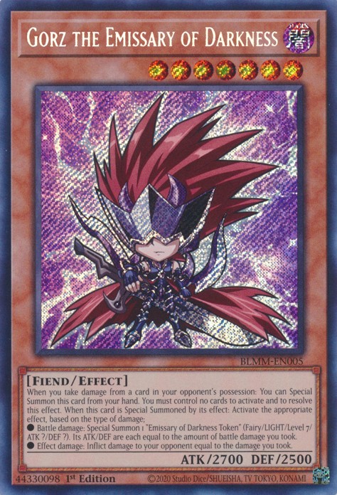Gorz the Emissary of Darkness - BLMM-EN005 - Secret Rare - Duelshop