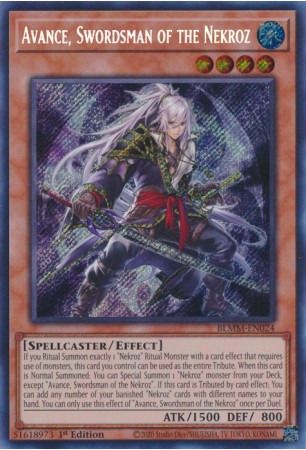 Avance, Swordsman of the Nekroz - BLMM-EN024 - Secret Rare
