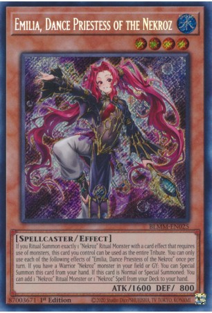 Emilia, Dance Priestess of the Nekroz - BLMM-EN025 - Secret Rare
