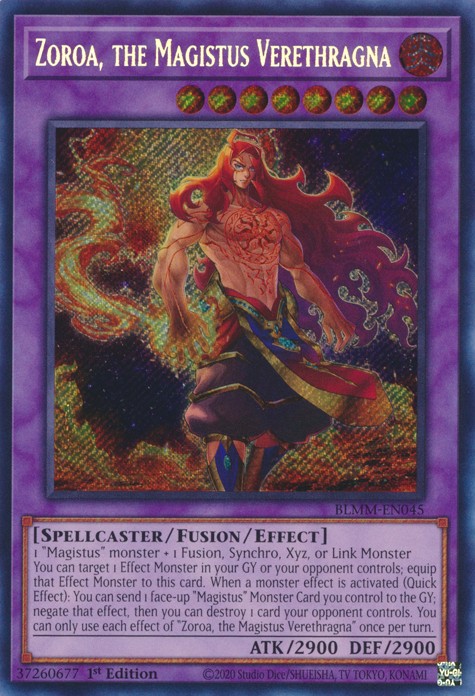 Zoroa, the Magistus Verethragna - BLMM-EN045 - Secret Rare - Duelshop