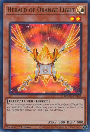 Herald of Orange Light - BLMM-EN103 - Ultra Rare