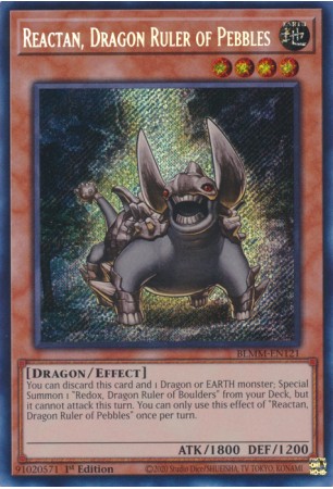 Reactan, Dragon Ruler of Pebbles - BLMM-EN121 - Secret Rare