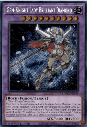 Gem-Knight Lady Brilliant Diamond - BLMM-EN145 - Secret Rare