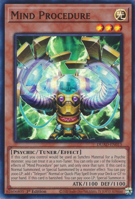 Mind Procedure - DUAD-EN015 - Super Rare - Duelshop