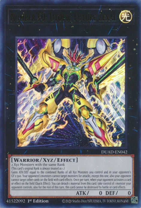 Number F0: Utopic Future Zexal - DUAD-EN042 - Ultra Rare - Duelshop