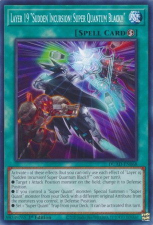 Layer 19 "Sudden Incursion! Super Quantum Black!!" - DUAD-EN068 - Common