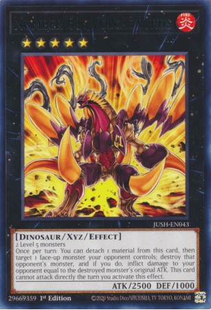 Number 61: Volcasaurus - JUSH-EN043 - Rare