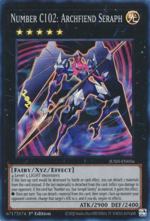 Number C102: Archfiend Seraph - JUSH-EN056 - Super Rare