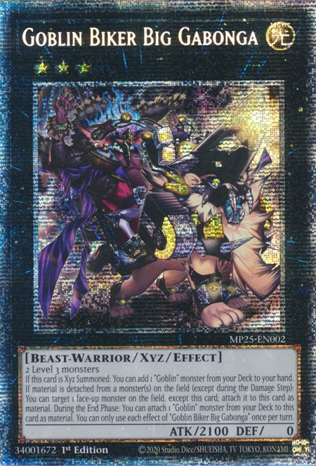 Goblin Biker Big Gabonga - MP25-EN002 - Starlight Rare - Duelshop