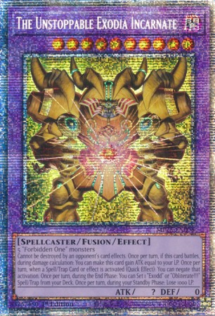 The Unstoppable Exodia Incarnate - MP25-EN008 - Starlight Rare