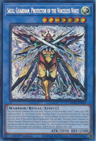 Skull Guardian, Protector of the Voiceless Voice - MP25-EN055 - Prismatic Secret Rare