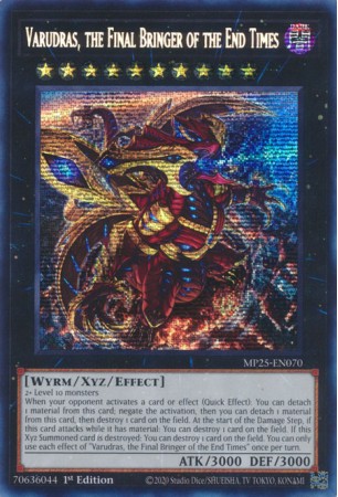 Varudras, the Final Bringer of the End Times - MP25-EN070 - Prismatic Secret Rare