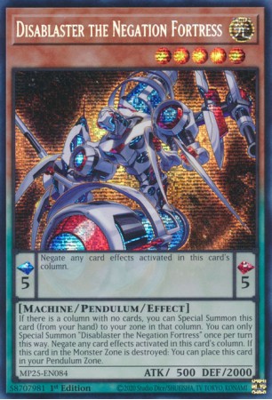 Disablaster the Negation Fortress - MP25-EN084 - Prismatic Secret Rare