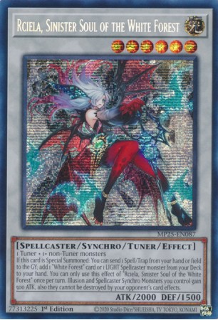 Rciela, Sinister Soul of the White Forest - MP25-EN087 - Prismatic Secret Rare