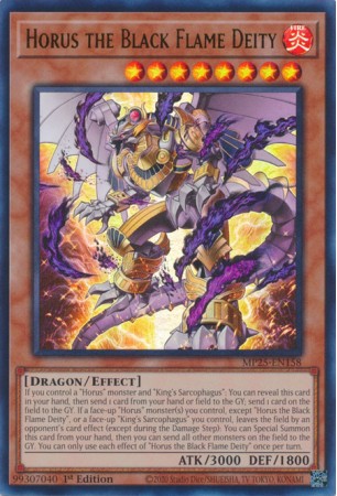 Horus the Black Flame Deity - MP25-EN158 - Ultra Rare